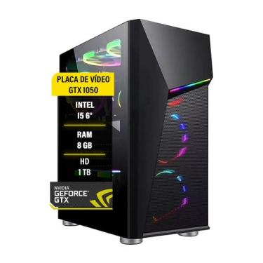 Imagem de Pc Computador Gamer i5 SSD 240 HD 1Tb GTX1050 8Gb Fonte 500W - AMORIM 