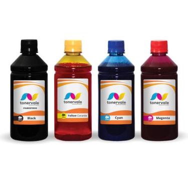 Imagem de 4 Tinta Para HP 2136 2676 3776 3636 664 250ml BK Pigmentado - Toner Va