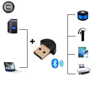 Imagem de Adaptador Bluetooth 5.0 Usb Dongle Pc Notebook - Altomex