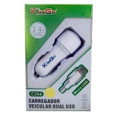 Imagem de Kit Carregador 2,4A Com Cabo Micro Usb C204 - Kingo