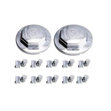 Imagem de Par Tampa Cubo Cinza Dianteiro Sc S5 A Partir De 2012 + 20 Capa Porca 