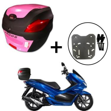 Imagem de Baú 41 litros Awa Proos com Bagageiro para PCX 150 160 2013-2023, Rosa