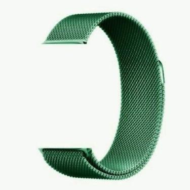 Imagem de Pulseira Aço Magnética Compatível Smartwatch Ultra Max Bw25 - Poolsy, 