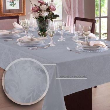 Imagem de Toalha de mesa Jacquard 6 Lugares  Admirare, Silver