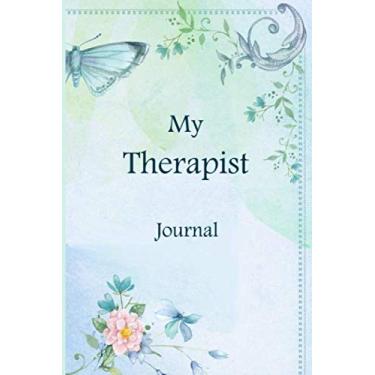 Imagem de My Therapist Journal: A classy floral blue Therapist Journal for day-to-day work