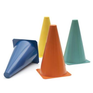 Imagem de Kit Agilidade 6 Cones + 6 Chapéus Funcional Colorido - KeerSports