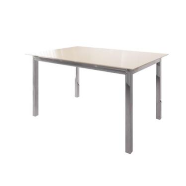 Imagem de Mesa de Jantar 120x80cm Tampo Vidro Dubai - Art Panta