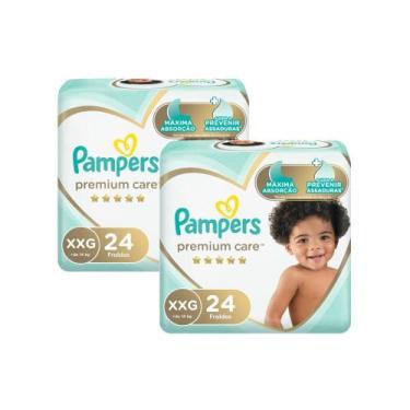 Imagem de Kit fralda Pampers Premium Care Mega Tamanho XXG 48 Unidades