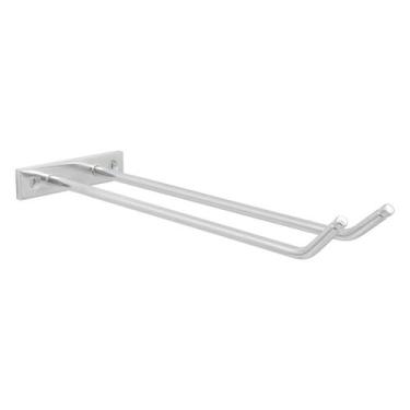 Imagem de Suporte Multiuso Parede Porta Vassoura Rodo Pá Alumínio - Só Acabament