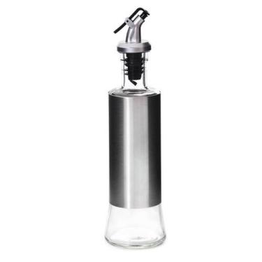 Imagem de Porta Azeite Vinagre De Vidro E Inox Com Dosador 300Ml - Wincy