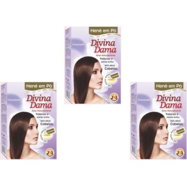 Imagem de Hene em po jaborandi 50gr chocolate divina dama, 150GR