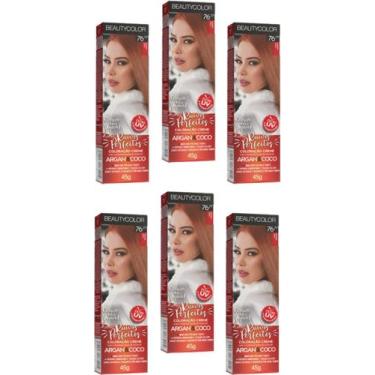Imagem de Beauty Color Tintura 76.44 RUIVO ABSOLUTO TESTE 45gr (06 Unidades) Cor