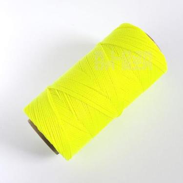 Imagem de Cordão Fio Encerado Cordone 1mm 100gr Linhasita Amarelo Neon
