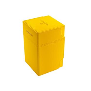 Imagem de GameGenic Deck Box – Watchtower XL Yellow 100CT – Durable and Sturdy TCG, OCG, CCG Card Storage – Compatible with Pokemon, Yugioh, Commander, and MTG Magic: The Gathering Cards