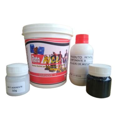 Imagem de Resina Flexível Para Preenchimentos Moldes Silicone Aço Kit - Retapol,
