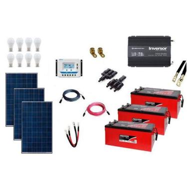 Imagem de Kit Gerador de Energia Solar Off Grid 450Wp - Resun, 220V