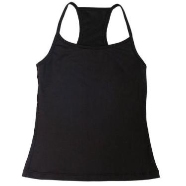 Imagem de Regata Feminina costas nadador/branco/preto/azul/rosa - lala modas, Az