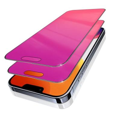 Imagem de Umhlaba Pacote com 2 protetores de tela compatíveis com iPhone 13 Pro Max e compatíveis com iPhone 14 Plus com privacidade, vidro temperado de 25 graus, antiespião, anti-luz azul, sem bolhas privadas,