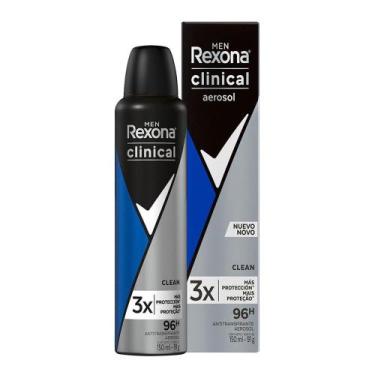 Imagem de Desodorante Antitranspirante Aerosol Rexona Men Clinical Clean Masculi