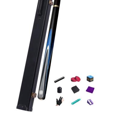 Imagem de Bastão de sinuca, bastão de taco de sinuca de 147 cm, bastão de taco de bilhar de bordo canadense, taco de sinuca profissional para esportes de mesa de sinuca de bar e casa, taco de sinuca, 18 ~ 595 g