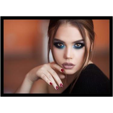 Imagem de Quadro Decorativo Estética Feminina Moda Salões De Beleza Maquiagem Ol