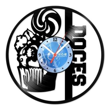 Imagem de Relógio De Parede Disco Vinil Cozinha - Doces - VCZ-048 - Modernarte