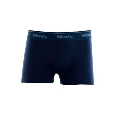 Imagem de Cueca Boxer Infantil Mash 190.03 Algodão T. P/GG, G, Az08, Azul marinh