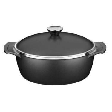Imagem de Panela Lyom de 6,8 Litros Aluminiu Tampa 30 cm - A.R Variedades MT