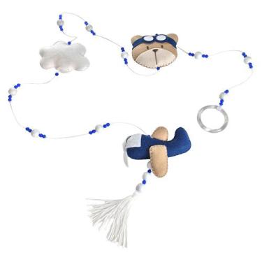 Imagem de Pingente De Cortina Urso Aviador Quarto Bebê Infantil Menino - Potinho