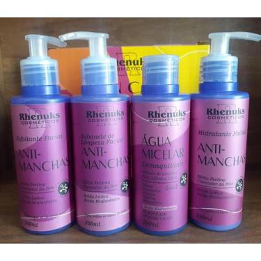 Imagem de Kit Skin Care Tratamento Facial Anti Manchas 4 peças Rhenuks