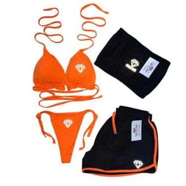 Imagem de Biquíni Cortininha Gringas Model conjunto Laranja, Laranja1, UNICO