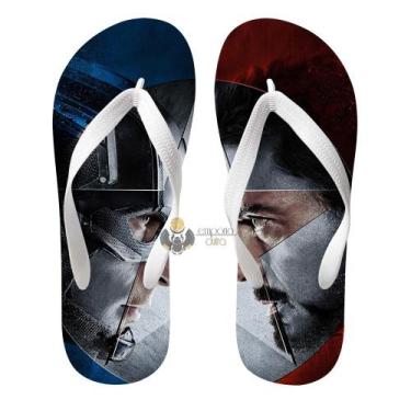 Imagem de Chinelo homem ferro vs Capitão América - Empório Dutra, 37/38