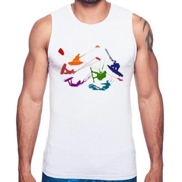 Imagem de Regata Kite Surf Freestyle - Foca na Moda, Branco, M