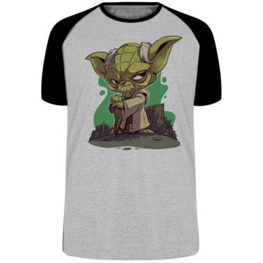 Imagem de Camiseta Yoda Star Wars Blusa Plus Size extra grande adulto ou infanti