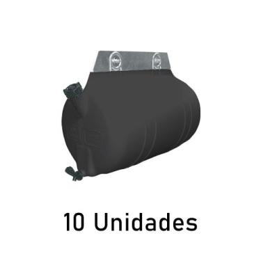 Imagem de Corote Barrica Água Plástica 30 Litros Preta - 10 Unidades - Fabbof