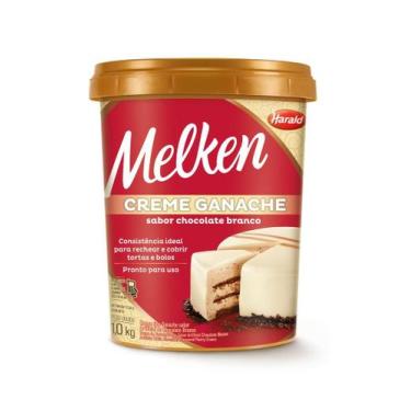 Imagem de CREME RECHEIO GANACHE HARALD MELKEN 1kg BRANCO