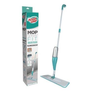Imagem de Mop Spray Fit Microfibra Verde Reservatório 365ml Flash Limp
