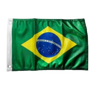 Imagem de Bandeira do Brasil P/ Mastro de Alcançado e Top - Nautica 33 X 47 CM -