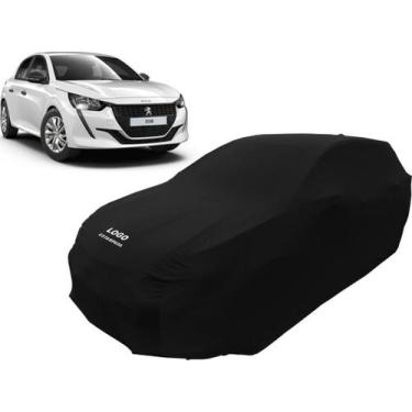 Imagem de Capa Para Cobrir Carro Peugeot 208 Griffe Tecido Helanca - Mz, Preta