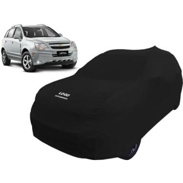 Imagem de Capa De Tecido P/ Proteção De Carros Chevrolet Captiva - Mz, Preta