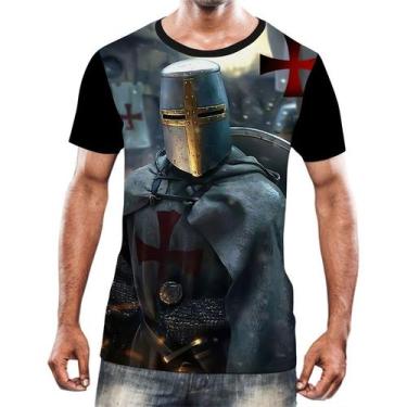 Imagem de Camisa Camiseta Cavaleiros Templários Cruzadas Armaduras 7 - Enjoy Sho