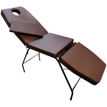 Imagem de Maca Estética Massagem 3 posições com Orifício para o Rosto (Café Facto Estrutura Preta)