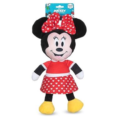 Imagem de Disney Brinquedo de pelúcia para cães Minnie Mouse para animais de estimação de 23 cm | Brinquedo de pelúcia para cães inspirado na Minnie Mouse, Mickey e amigos