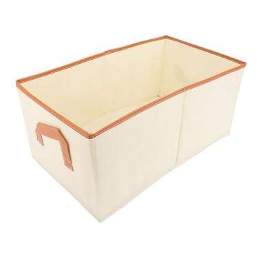 Imagem de Cestos de Armazenamento de Tecido, Conjunto de 3 Caixas de Armazenamento de Roupas de Tecido Não Tecido Grandes Dobrávei ​​com Alças e Placa Inferior Organizador de Armário