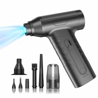 Imagem de Espanadores de ar comprimido - kit de limpeza de teclado - não enlatado - substitui lata de ar comprimido - soprador a jato seco - soprador de ar para secador de carro - espanadores de policarbonato