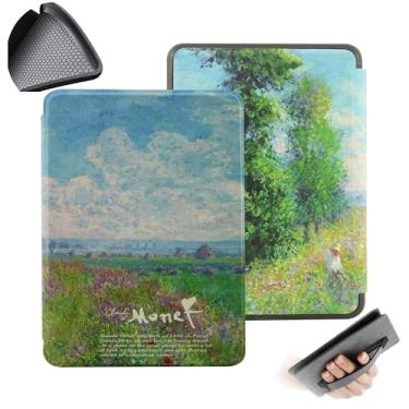 Imagem de GUKSRASO Capa para Kindle Paperwhite (7", 12ª Geração, Release 2024) e Kindle Colorsoft Signature Edition com Tira de Alça de Mão TPU Soft Traseiro Com a Função Automotor/Sleep