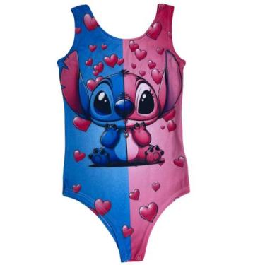 Imagem de Body Collant Estampa Digital Angel e Stitch - Magic Sky, Multicolorido