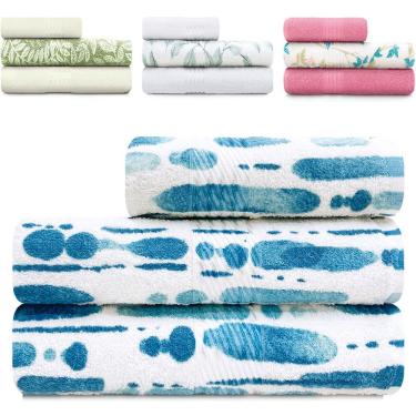 Imagem de Kit Toalha 3 Peças Banho + Rosto 100% Algodão Felpudo Prisma Dohler - Emcompre