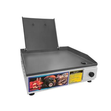 Imagem de Chapa De Hot Dog Elétrica 40x35 Com Prensa 127v - Sevefort