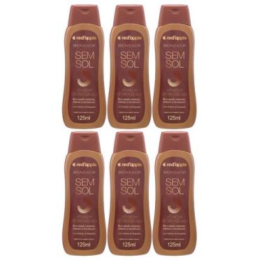 Imagem de Kit 6 Bronzeador Sem Sol Autobronzeador 125Ml - Red Apple